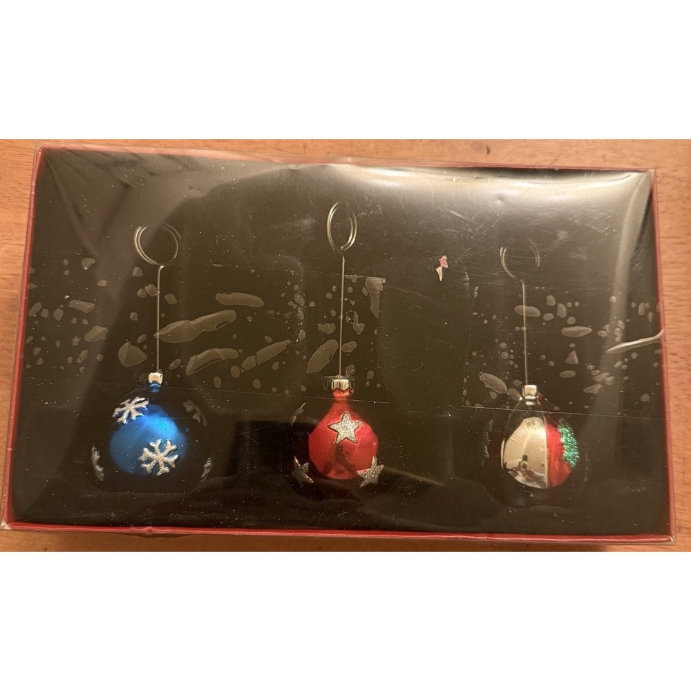 Vintage St. Nicholas Square Set Of 3 Christmas‎ Photo Holders
